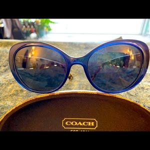 Coach sunglasses navy & leopard print readers 1.5